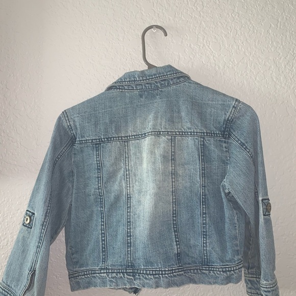 Cropped denim jacket - Picture 4 of 7